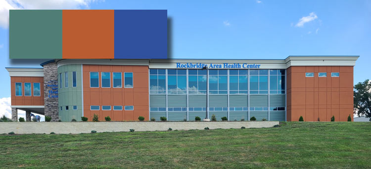 Rockbridge Area Health Center building colors